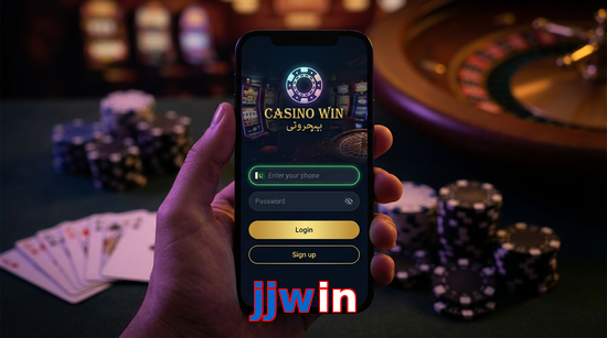 Main screen of Jjwin login page for PK players